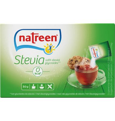 NATREEN Edulcorante con stevia 50 sobres 50 unidades