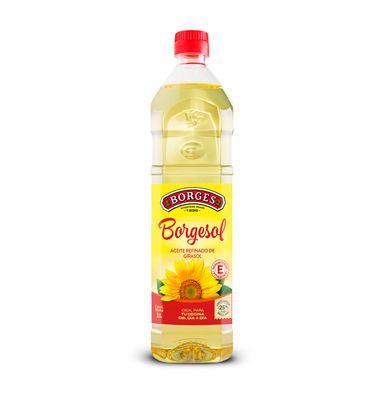 Aceite de girasol BORGESOL, botella 1 litro