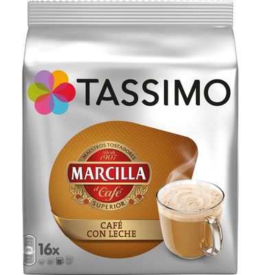 Café con leche TASSIMO MARCILLA, paquete 16 uds 16 unidades