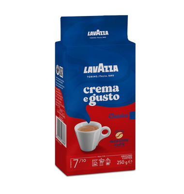 Café molido natural Crema E Gusto LAVAZZA, paquete 250 g