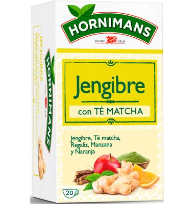 Infusión Jengibre Hornimans Té Matcha 20 Unidades