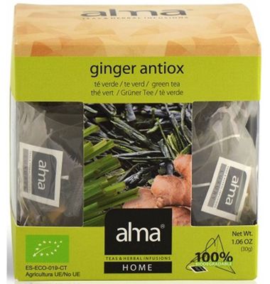 Té Verde Alma Home Ginger Antiox 15 Unidades