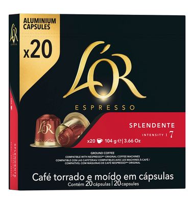Capsulas L'Or Splendente 20 Unidades