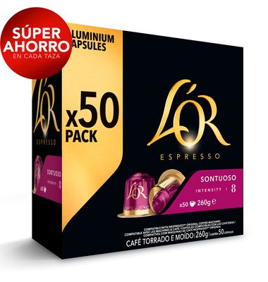 Capsulas L'Or Espresso Sontuoso 50 Unidades