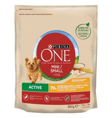 Comida Perro Purina One Pollo-Arroz 800 G