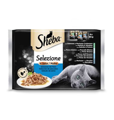 Pouch Sheba Gato Pescado 4X 85 G