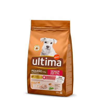 Comida Perro Ultima Senior Pollo, Arroz Y Cereales 1,5 kg