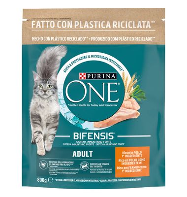 Comida Gato Purina One Bifensis Adulto Pollo-Cereales Integrales 800 G