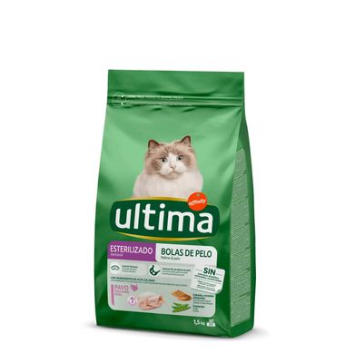 Comida Gato Esterilizado Ultima Bolas Pelo 1.5 kg