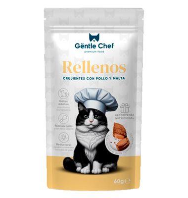 Snack Gatos G.Chef Relleno Pollo/Malta 60 G