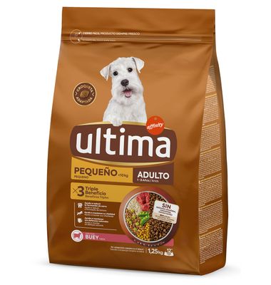 Comida De Perro Ultima Mini Buey 1.25 kg