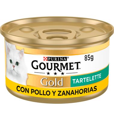 Alimento de pollo para gato GOURMET GOLD FONDANT, lata 85 g