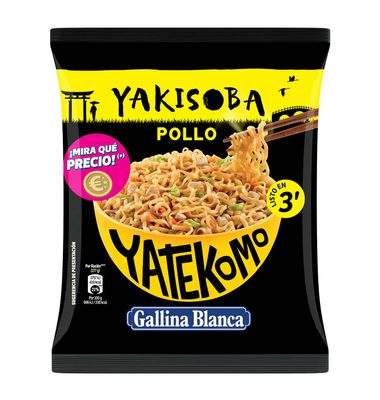 Yatekomo Yakisoba Gallina Blanca Pollo Sobre 1 Unidad