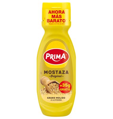 Mostaza Prima Original Pet +35G 300 G