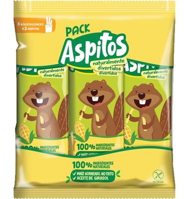 Pack Aspitos 100% Natural 6 Unidades