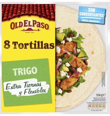 Flour Old El Paso Tortillas 8 Unidades 326 G