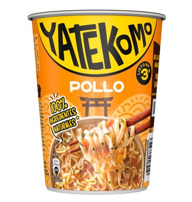 Yatekomo Gallina Blanca Fideos Orientales Con Pollo 1 Unidad