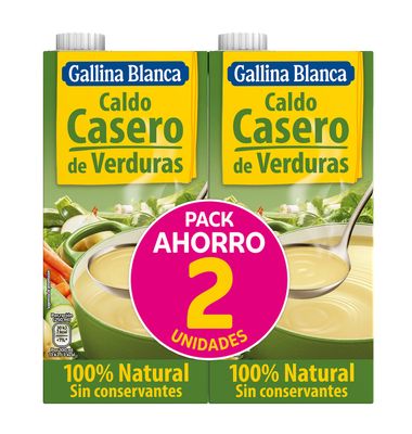 Caldo Gallina Blanca Verduras Pack 2 Unidades