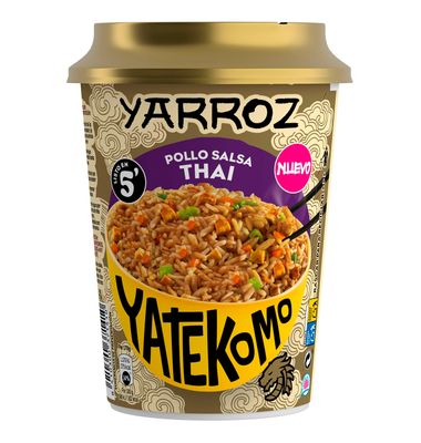 Yarroz de pollo con salsa thai YATEKOMO, cup 83 g