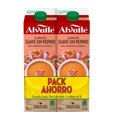 Gazpacho Alvalle Bipack Suave 2 L