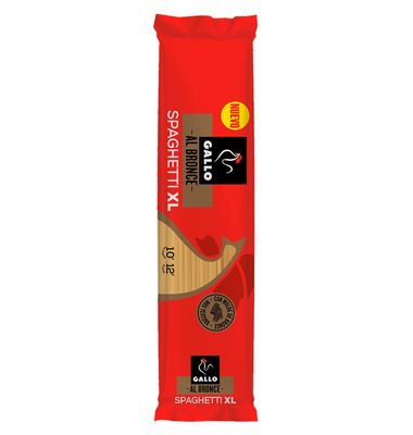 Spaghetti XL GALLO AL BRONCE, paquete 450 g