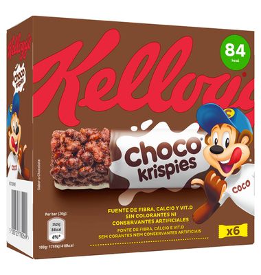Barritas Kellogg'S Choco Krispies 6 Unidades