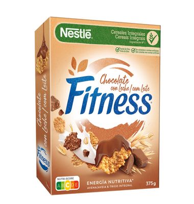 Cereal de chocolate con leche NESTLÉ FITNESS, caja 375 g