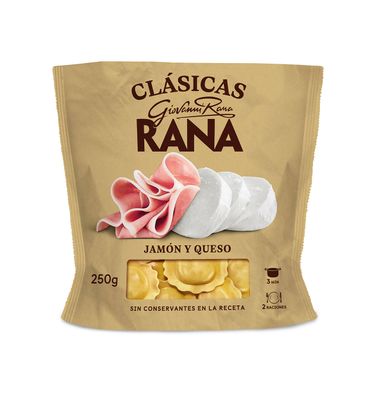 Tortellini de jamón-queso RANA, bolsa 250 g