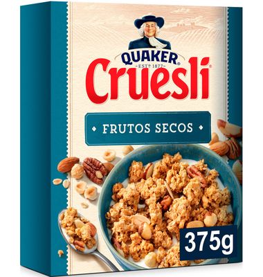 Cereales con frutos secos Cruesli Quaker 375 g.