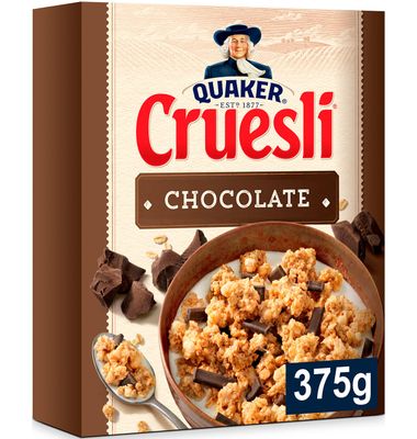 Cruesli de choco QUAKER, caja 375 g