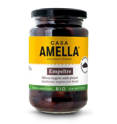 Aceitunas Casa Amella Empeltre Negra Bio 220 G