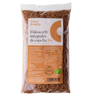 Fideos Casa Amella N.0 Integrales Espelt 250 G