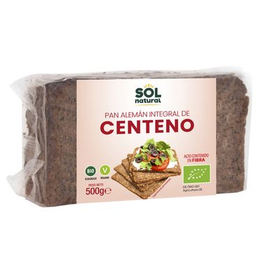 Pan Aleman Sol Natural Bio Centeno 500 G