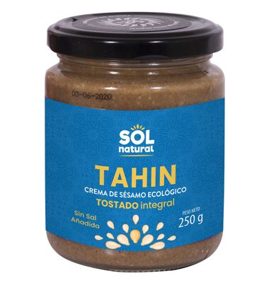 Tahin Sol Natural Tostada Integral Eco 250 G