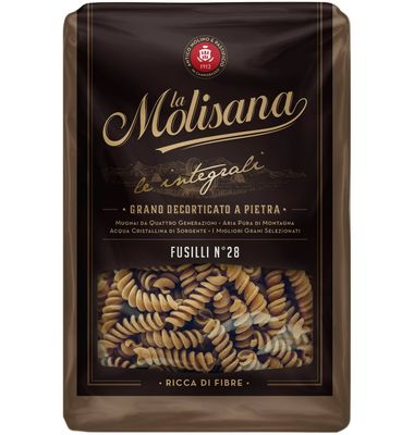 Pasta Fusilli integral LA MOLISANA, paquete 500 g