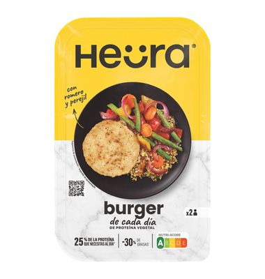 Hamburguesa vegetal sabor pollo HEURA, bandeja 180 g