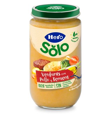 Tarrito Hero Baby Pollo, Ternera Y Verduras 235 G