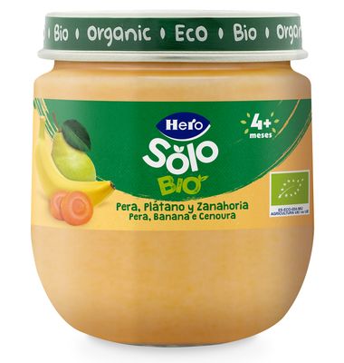 Tarrito Hero Baby Solo Pera, Plátano Y Zanahoria 120 G