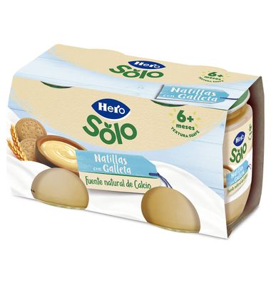 Natillas Hero Baby Galleta 2X120 240 G