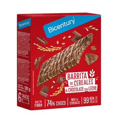 Barrita Bicentury Chocolate Con Leche 120 G