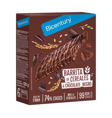 Barrita Bicentury Chocolate Negro 120 G