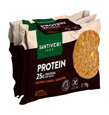 Tortita 25% Santiveri Proteina S/Glu 57 G