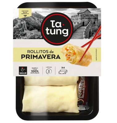 Rollo Ta- Tung Primavera Bandeja 4 Unidades