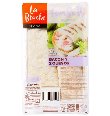 Funroll La Broche Bacon-Queso 1 Unidad