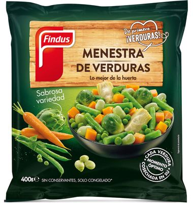 Menestra de verdura FINDUS, bolsa 400 g