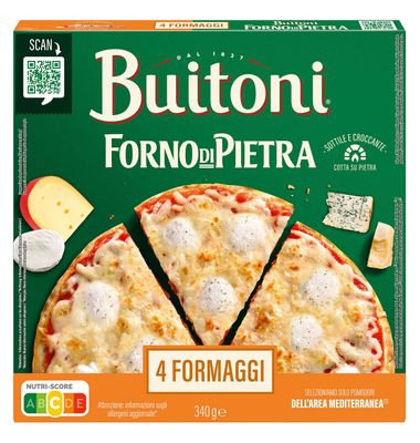 Pizza Forno Di Pietra 4 quesos BUITONI, caja 350 g