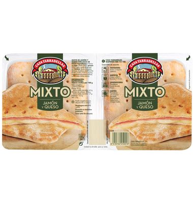 Sandwich Tarradellas Jamón/Queso 240 G