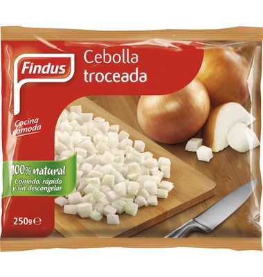 Cebolla troceada FINDUS, bolsa 250 g