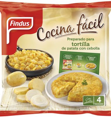 Patata-cebolla pochada FINDUS, bolsa 550 g