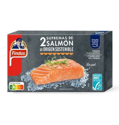 Suprema de salmón ASC FINDUS, caja 200 g